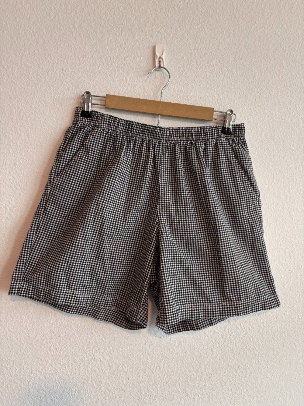 White Stag Black & White Houndstooth Shorts